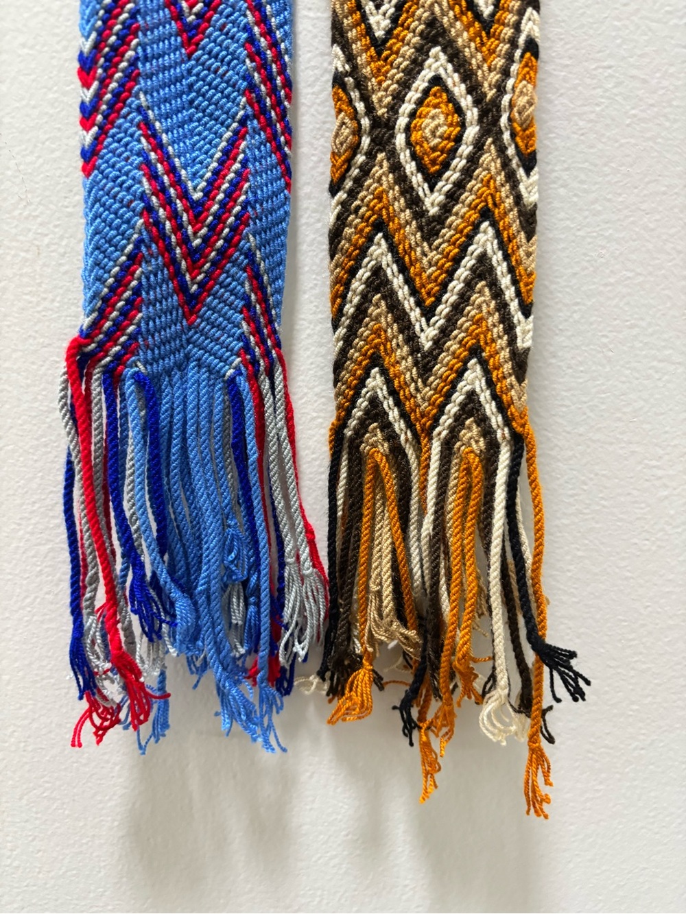 Handwoven Aztec Pattern Waist Belts Blue & Orange Get Both W/ Purchase 35” - Picture 4 of 4